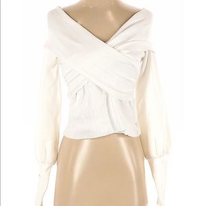 Do&Be Long Sleeve White Top